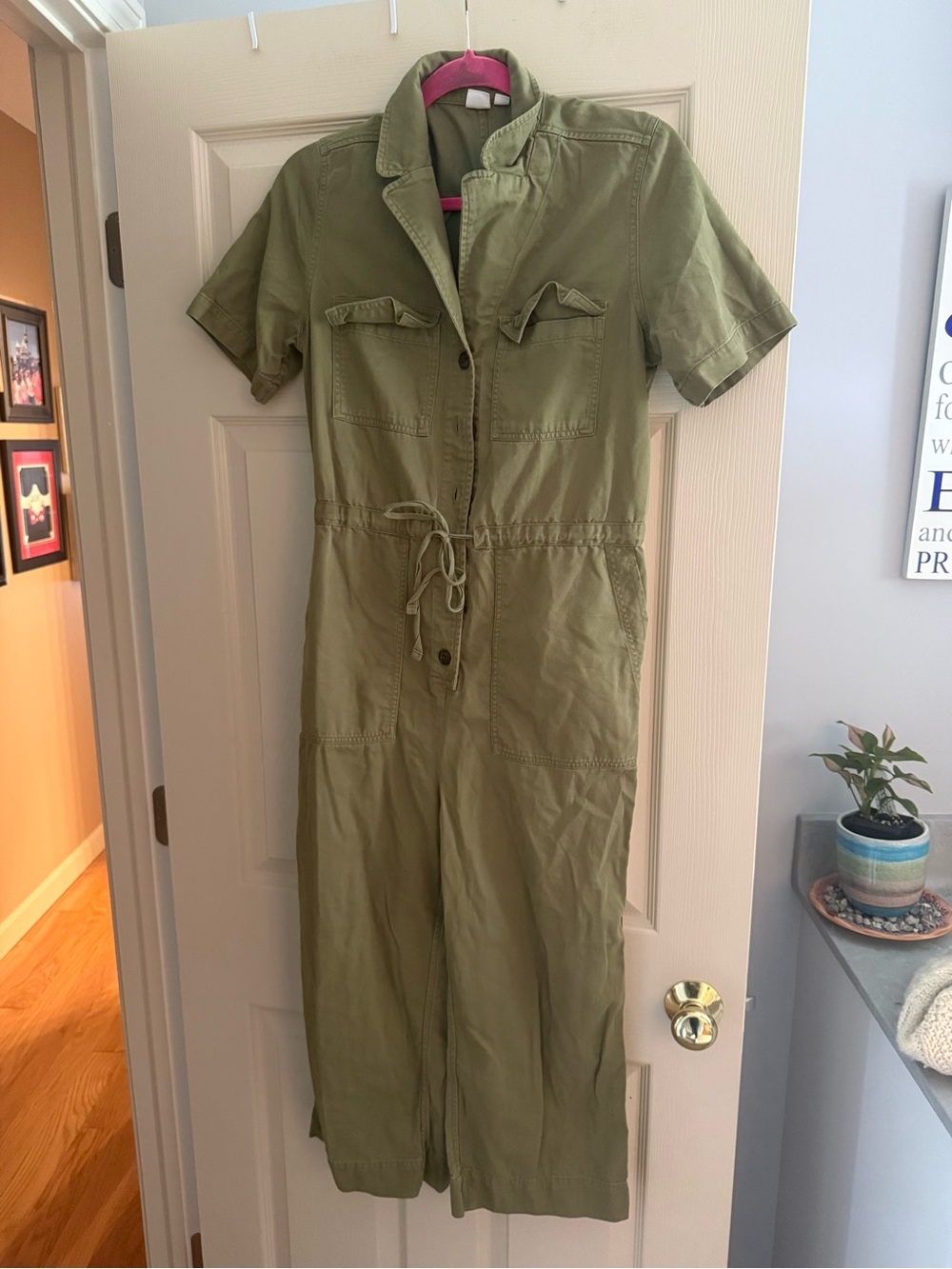 GAP Khaki Utility Jumpsuit